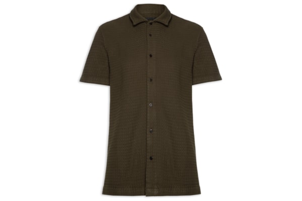 Camisa Masculina Texture Color Mc - Marrom