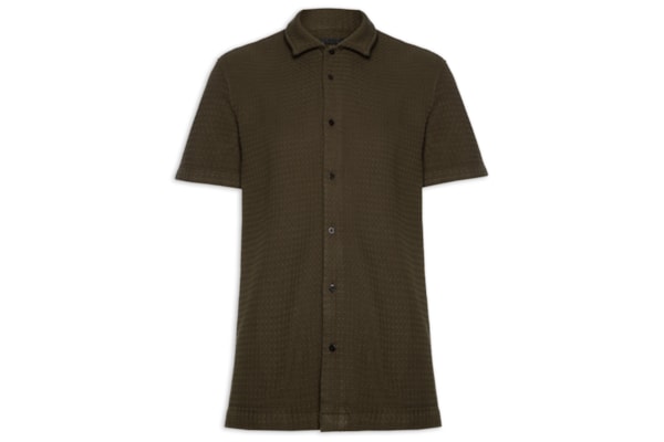 Camisa Masculina Texture Color Mc - Marrom