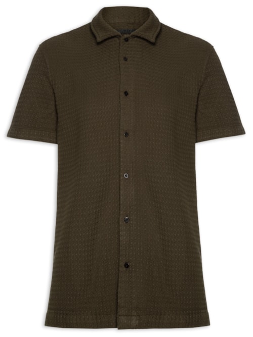 Camisa Masculina Texture Color Mc – Marrom