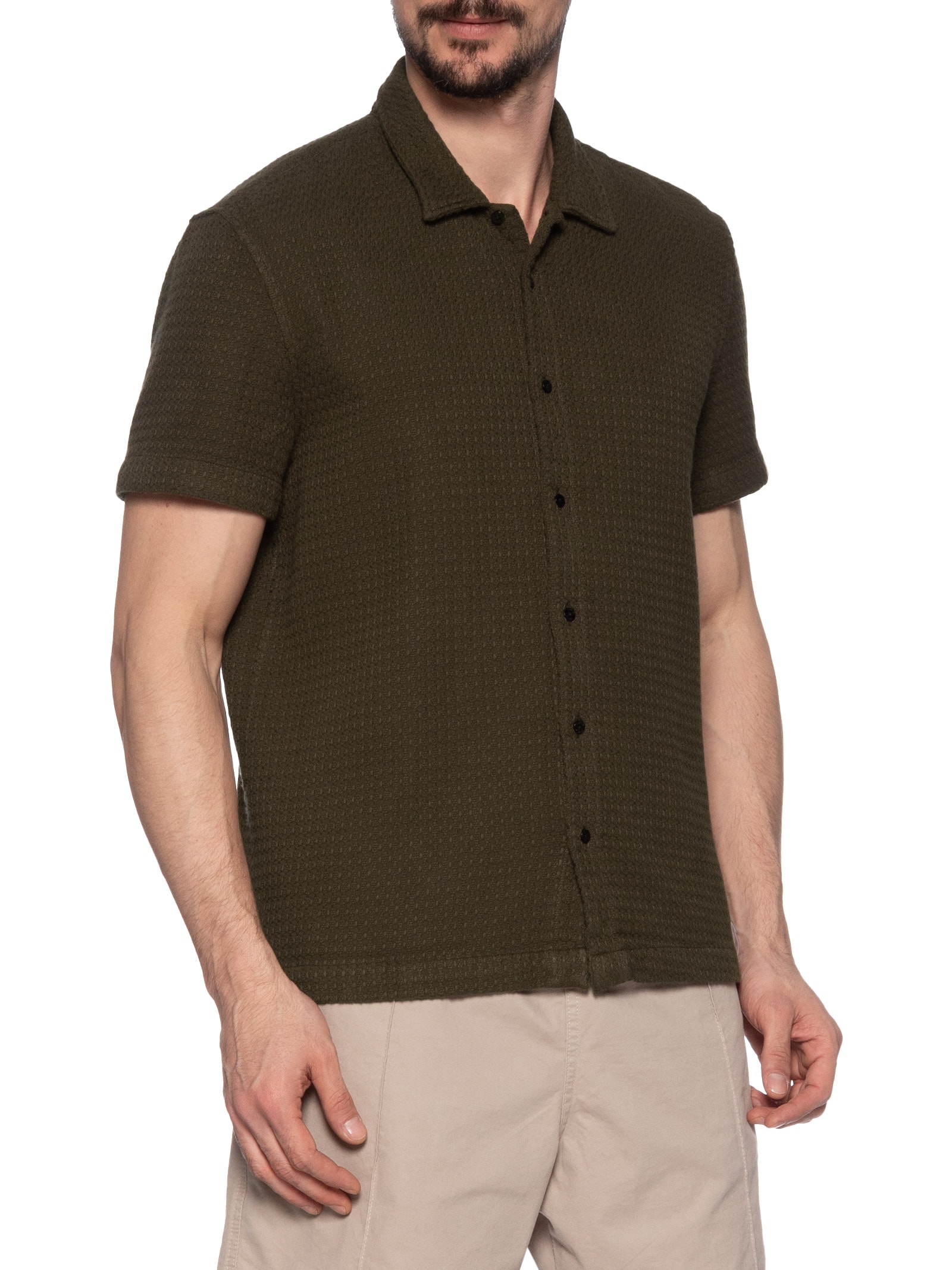 Camisa Masculina Texture Color Mc Marrom Osklen