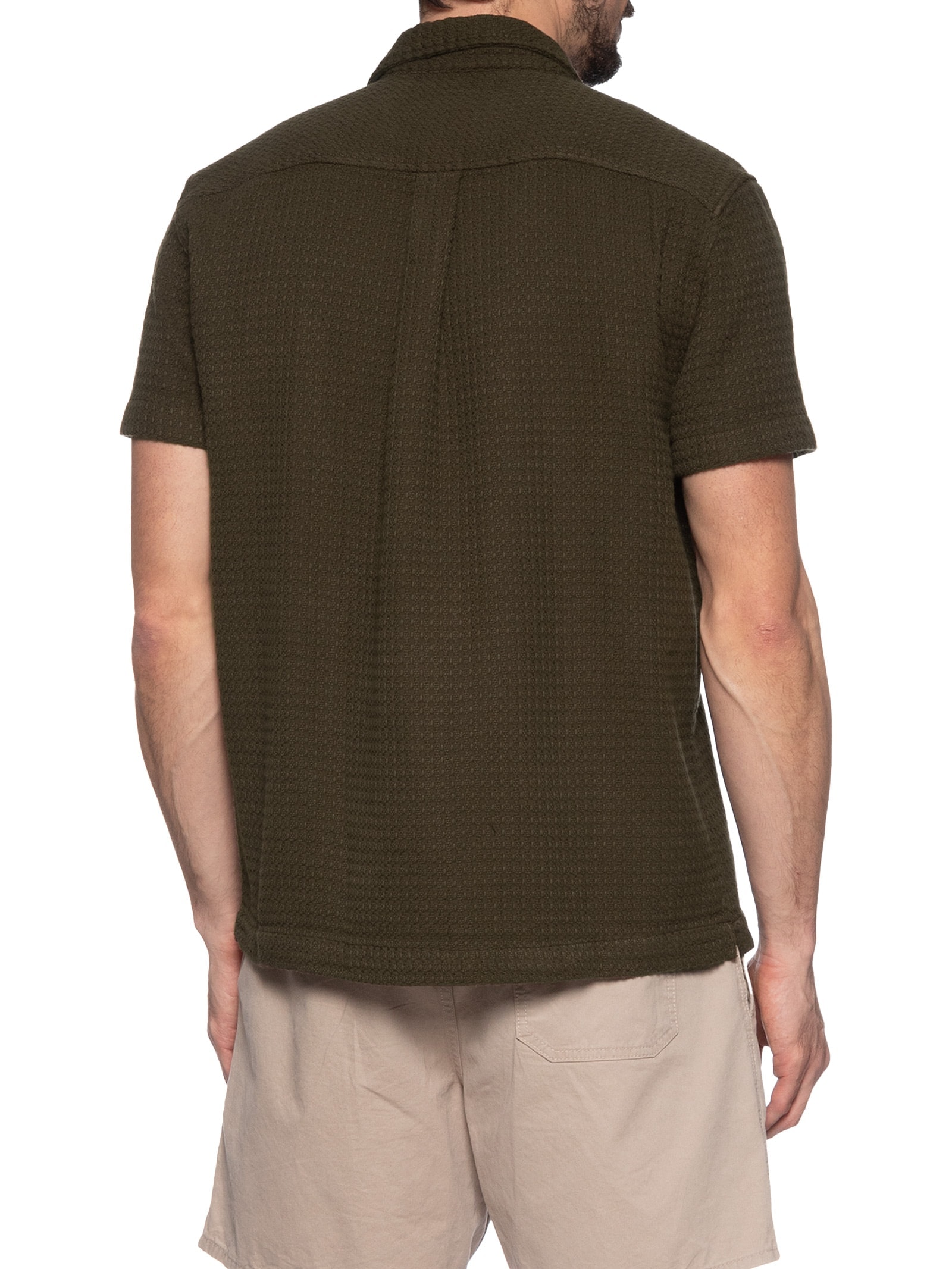 Camisa Masculina Texture Color Mc Marrom Osklen