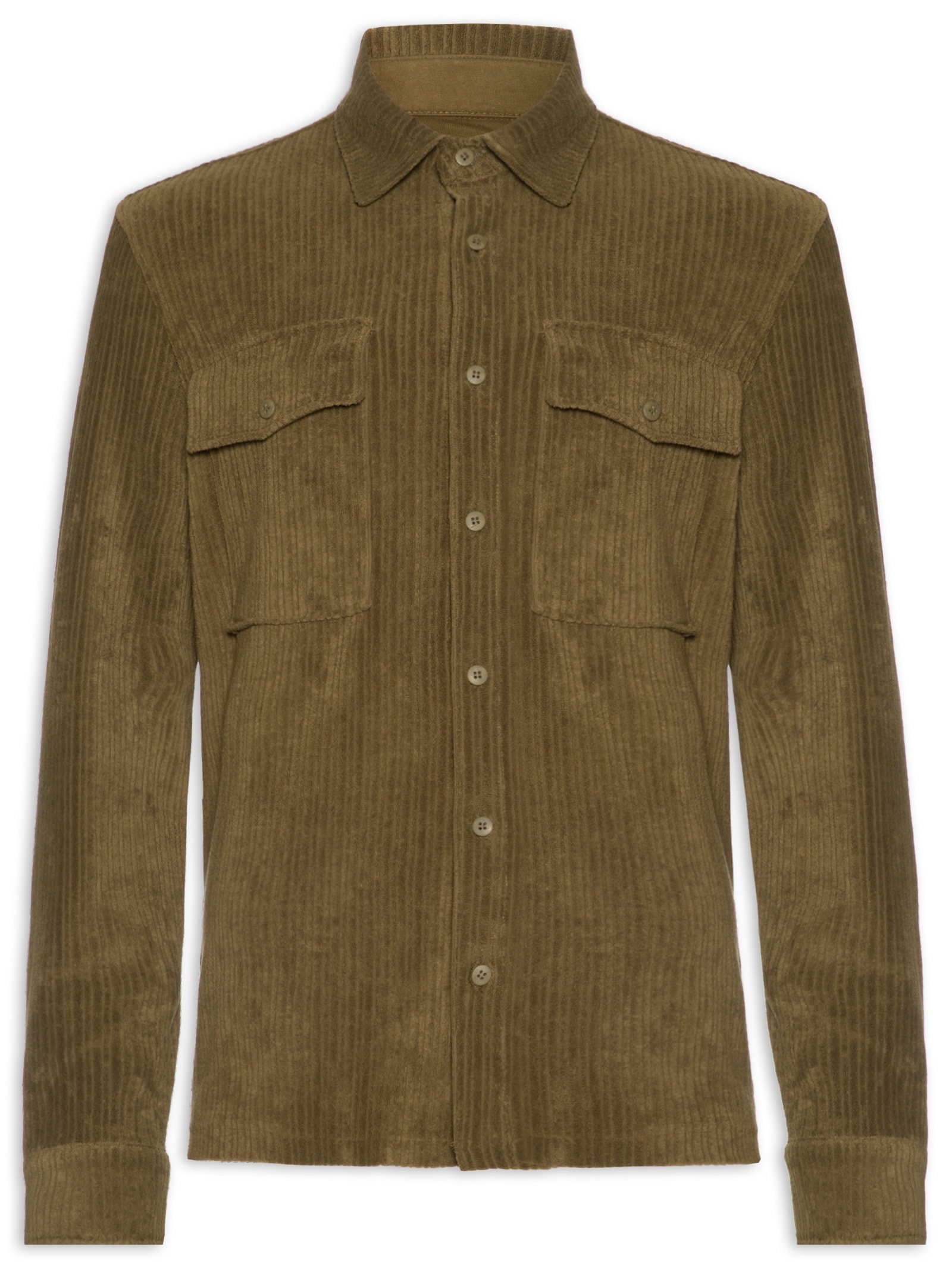 Camisa Masculina Towelling Rib Marrom Osklen