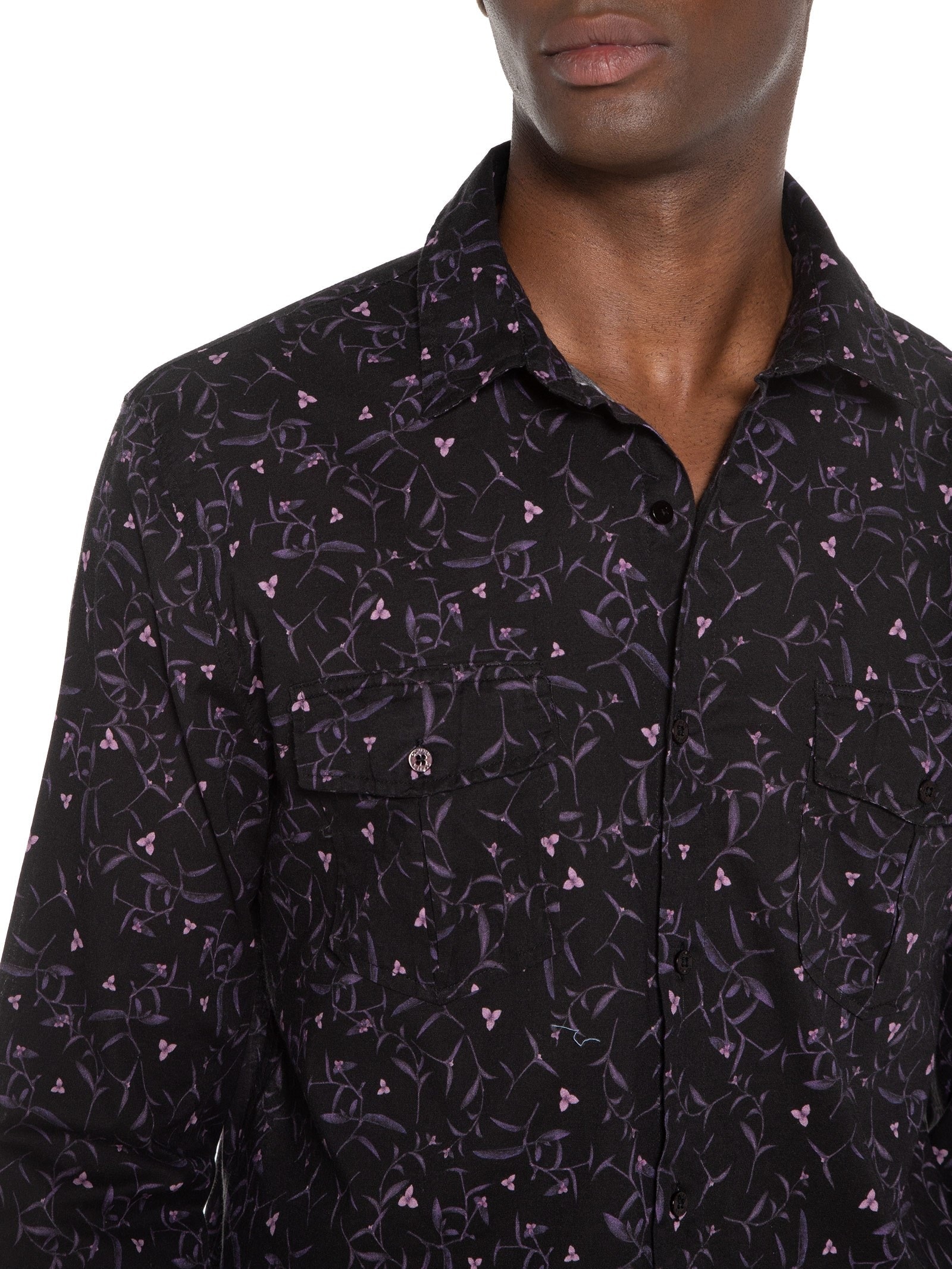 Camisa Masculina Trapoeraba Manga Longa Preto Osklen