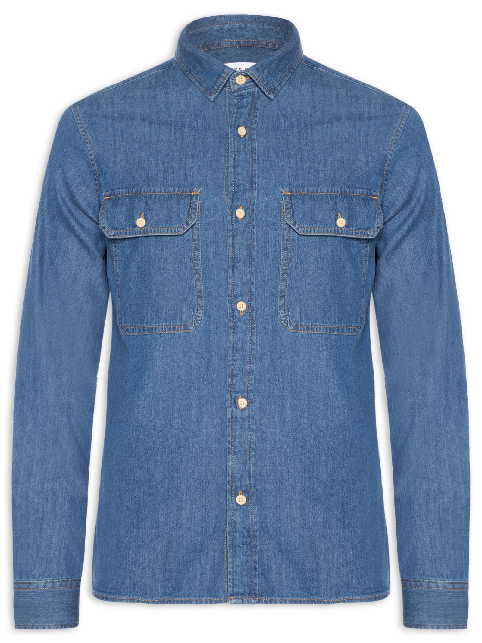 Camisa Masculina Travis Jeans Azul Jack & Jones