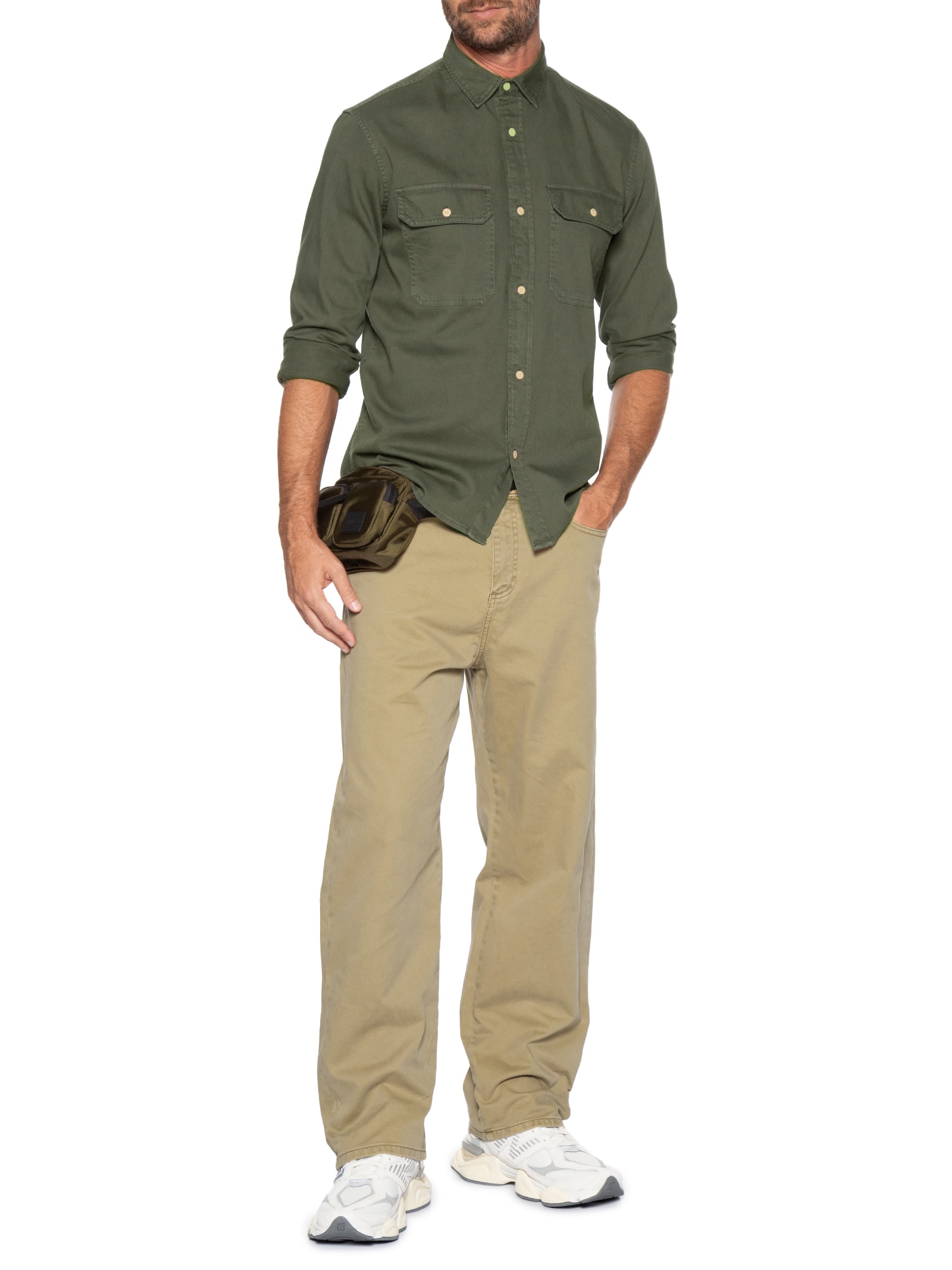 Camisa Masculina Travis Jeans Verde Jack & Jones