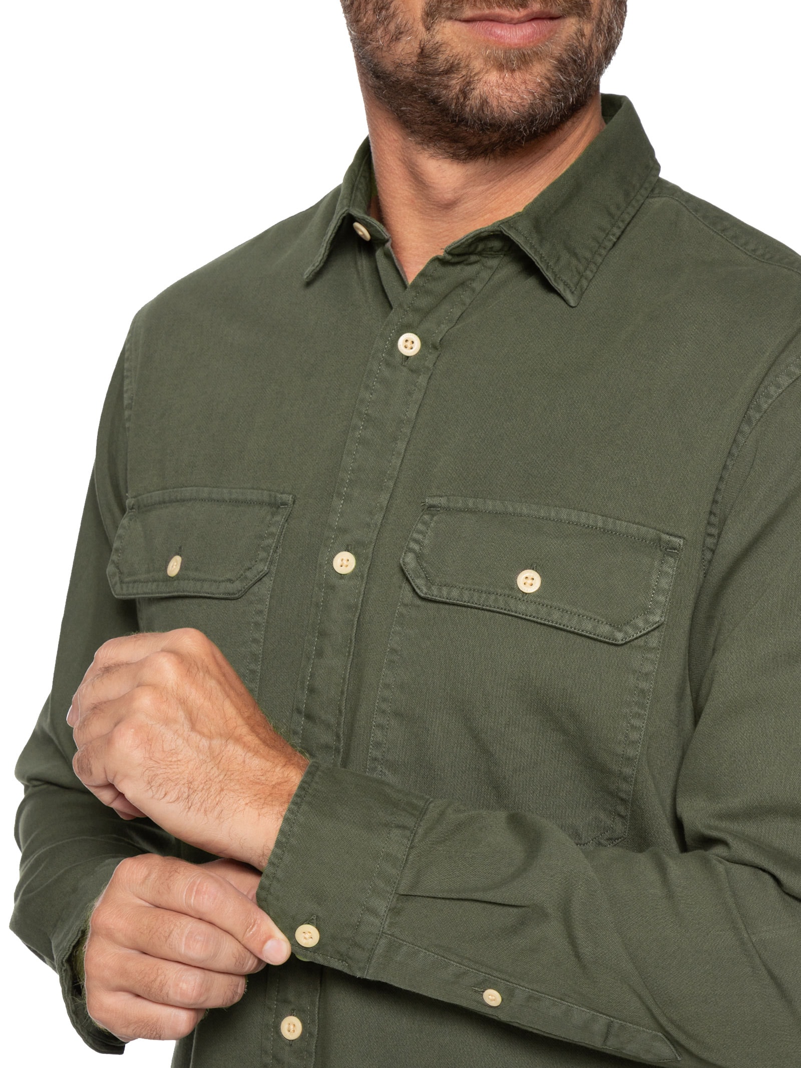 Camisa Masculina Travis Jeans Verde Jack & Jones