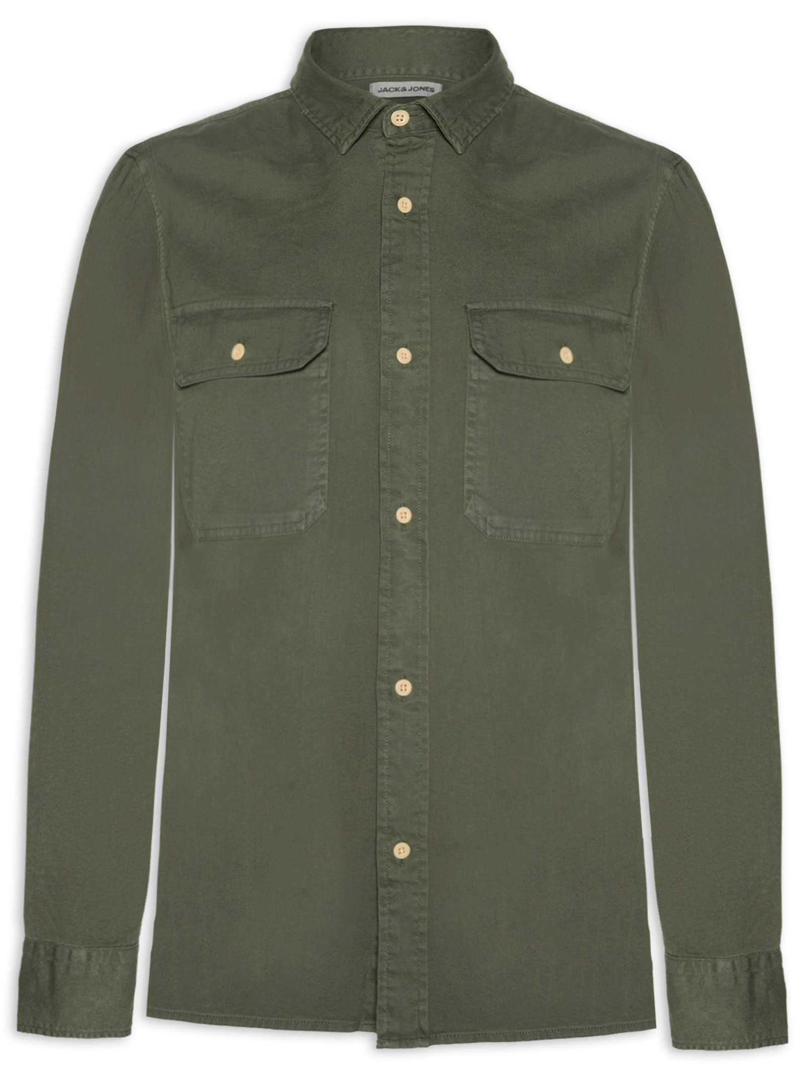 Camisa Masculina Travis Jeans Verde Jack & Jones