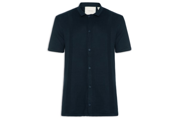 Camisa Masculina Tricô Stripes - Azul