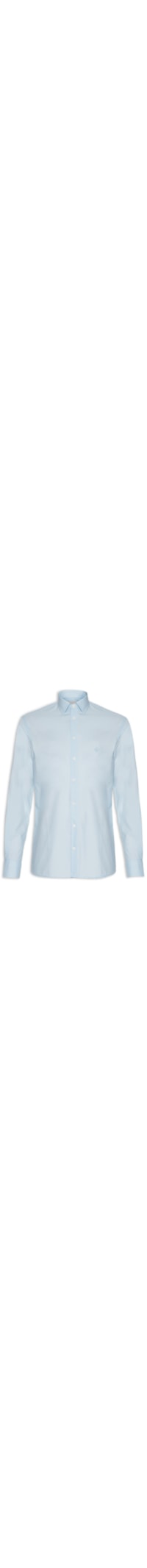Camisa Masculina Tricoline Lisa - Azul