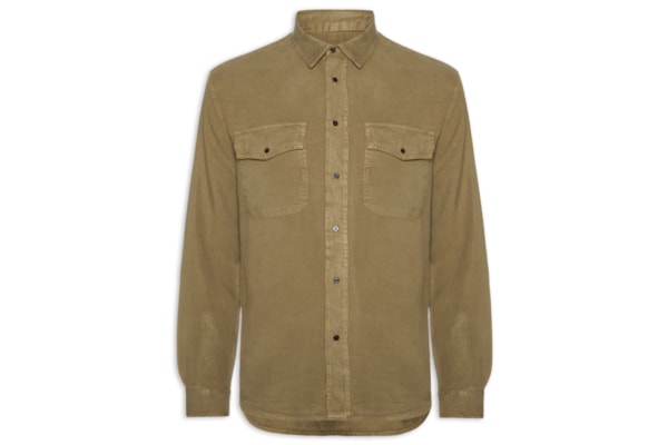 Camisa Masculina Used Utility - Marrom