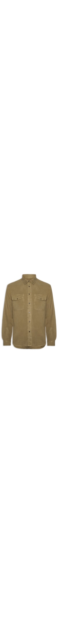 Camisa Masculina Used Utility - Marrom