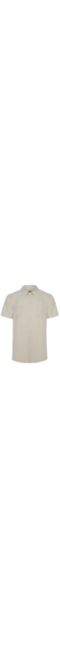 Camisa Masculina Woof Linen Mc - Bege