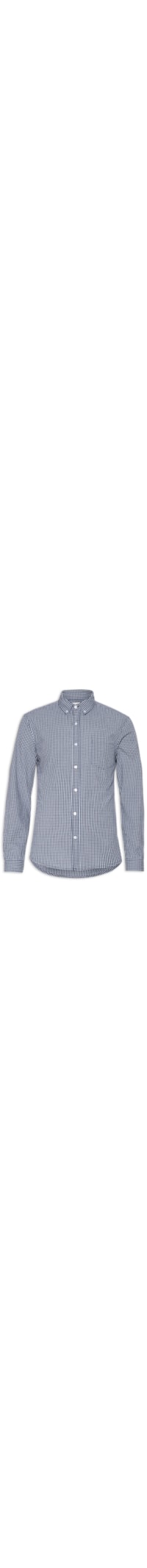 Camisa Masculina Xadrez - Azul