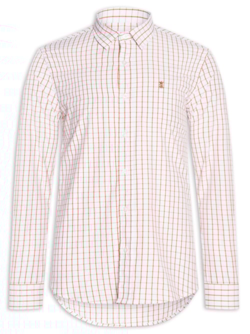 Camisa Masculina Xadrez Bicolor Regular Fit – Vermelho