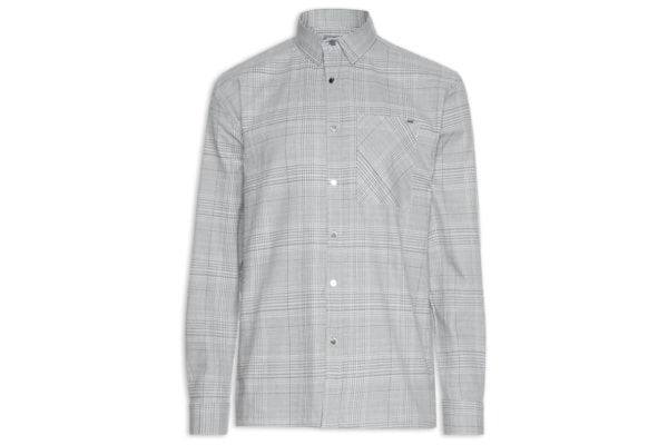 Camisa Masculina Xadrez Chelsea - Cinza