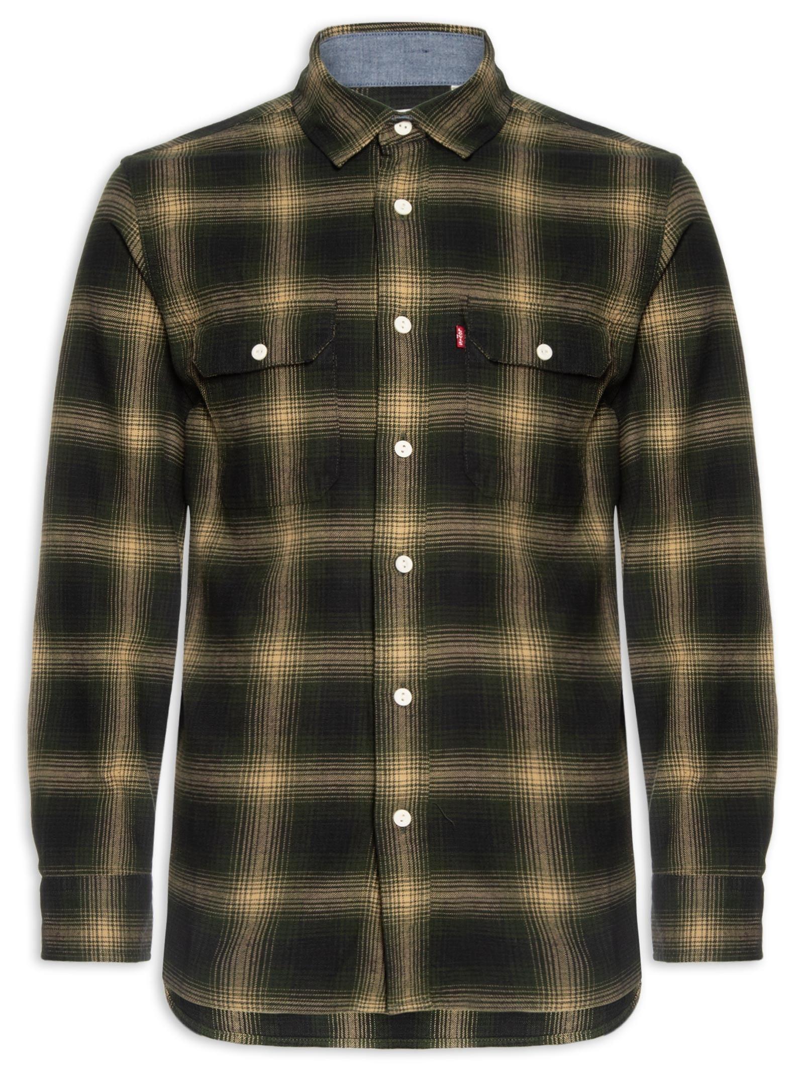 Camisa Masculina Xadrez Classic Worker Verde Levi's