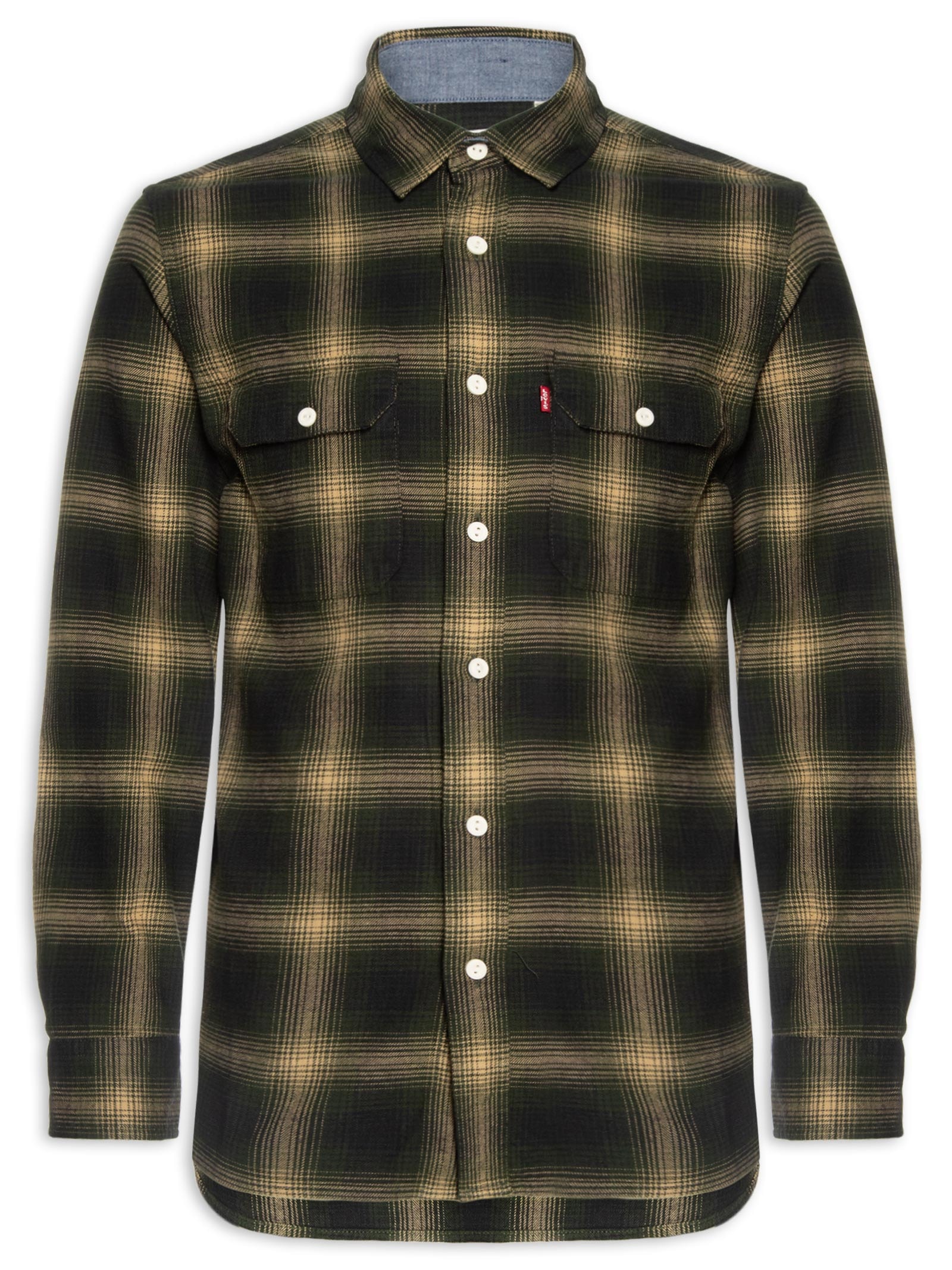 Camisa Masculina Xadrez Classic Worker Verde Levi's