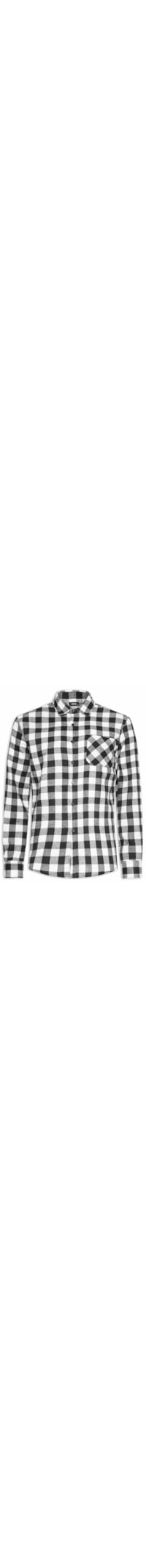 Camisa Masculina Xadrez - Preto