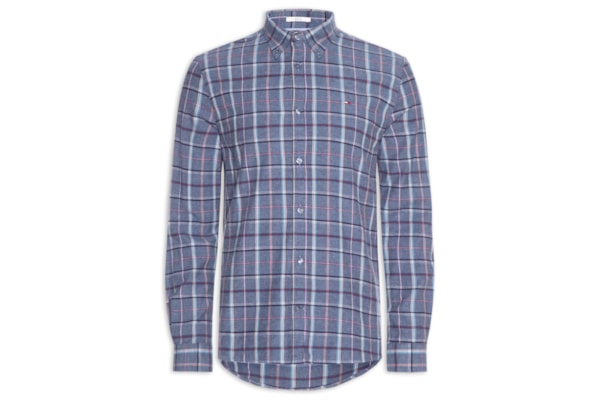 Camisa Masculina Xadrez Regular Fit Flanelado - Azul