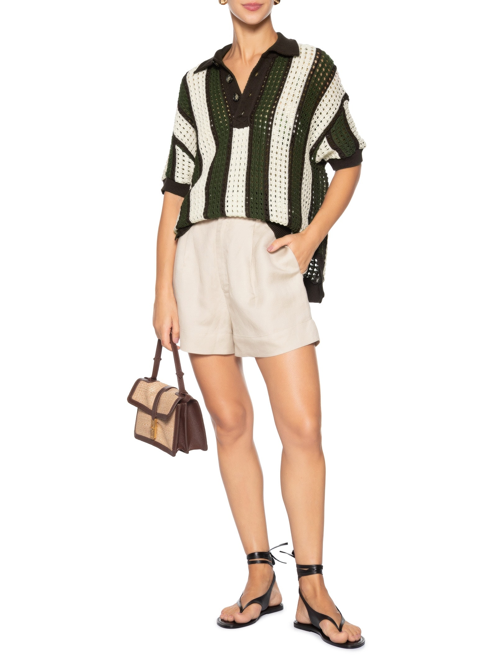 Camisa Over Tricot Feminina – Verde Haight