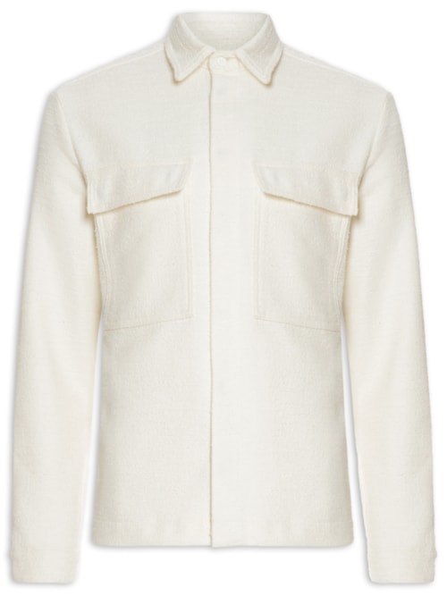 Camisa Overshirt Texture - Off Whithe