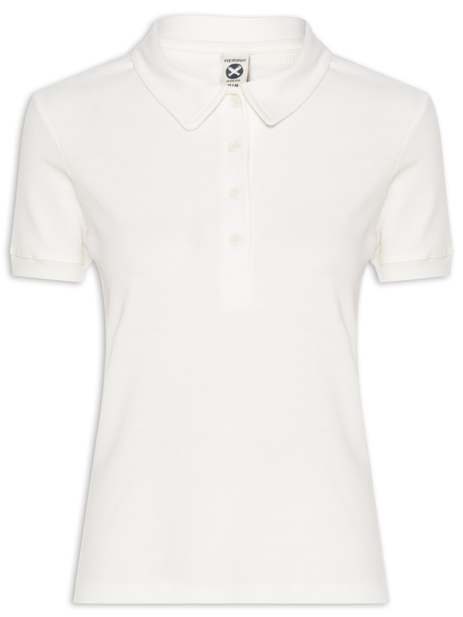 Camisa Polo Feminina MM Branco Hering