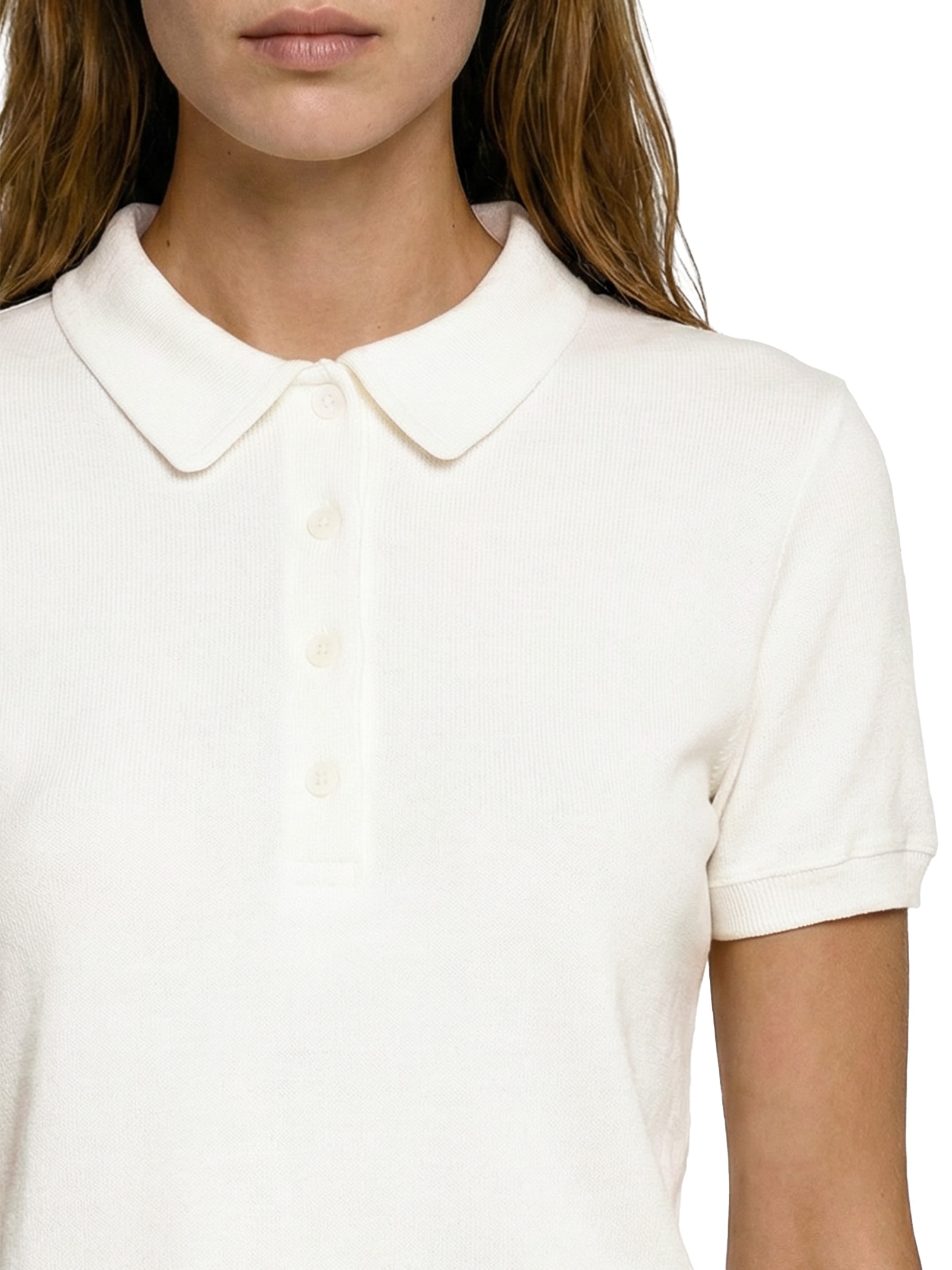 Camisa Polo Feminina MM Branco Hering