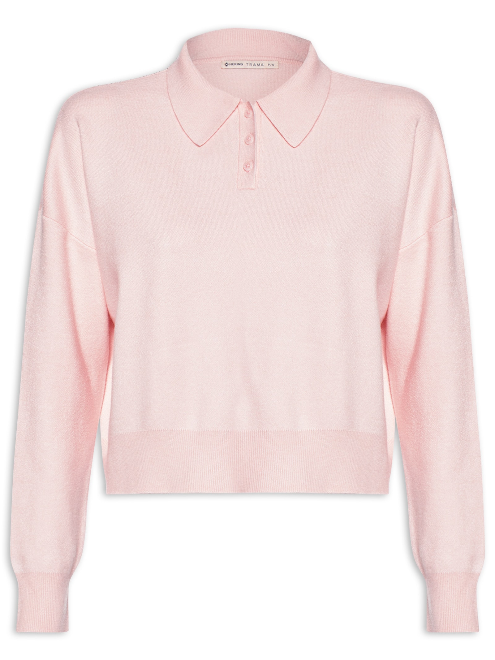 Camisa Polo Feminina Rosa Hering