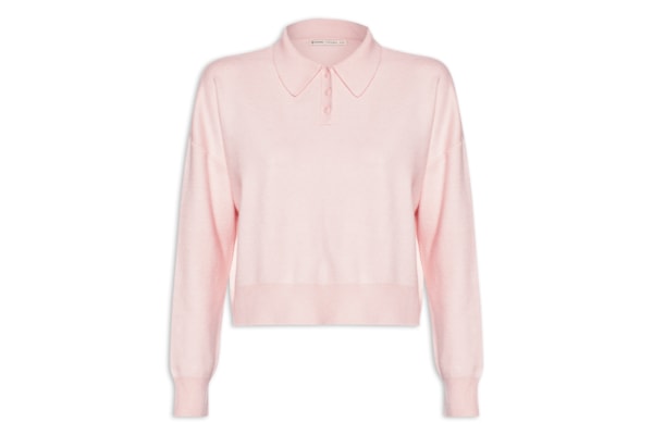 Camisa Polo Feminina - Rosa