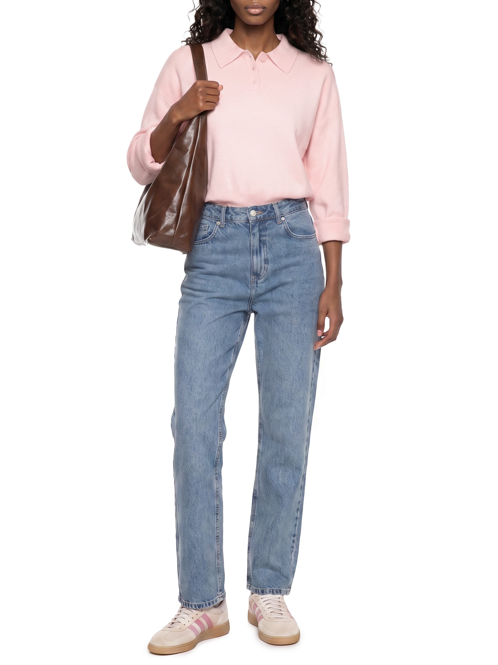 Camisa Polo Feminina Rosa Hering