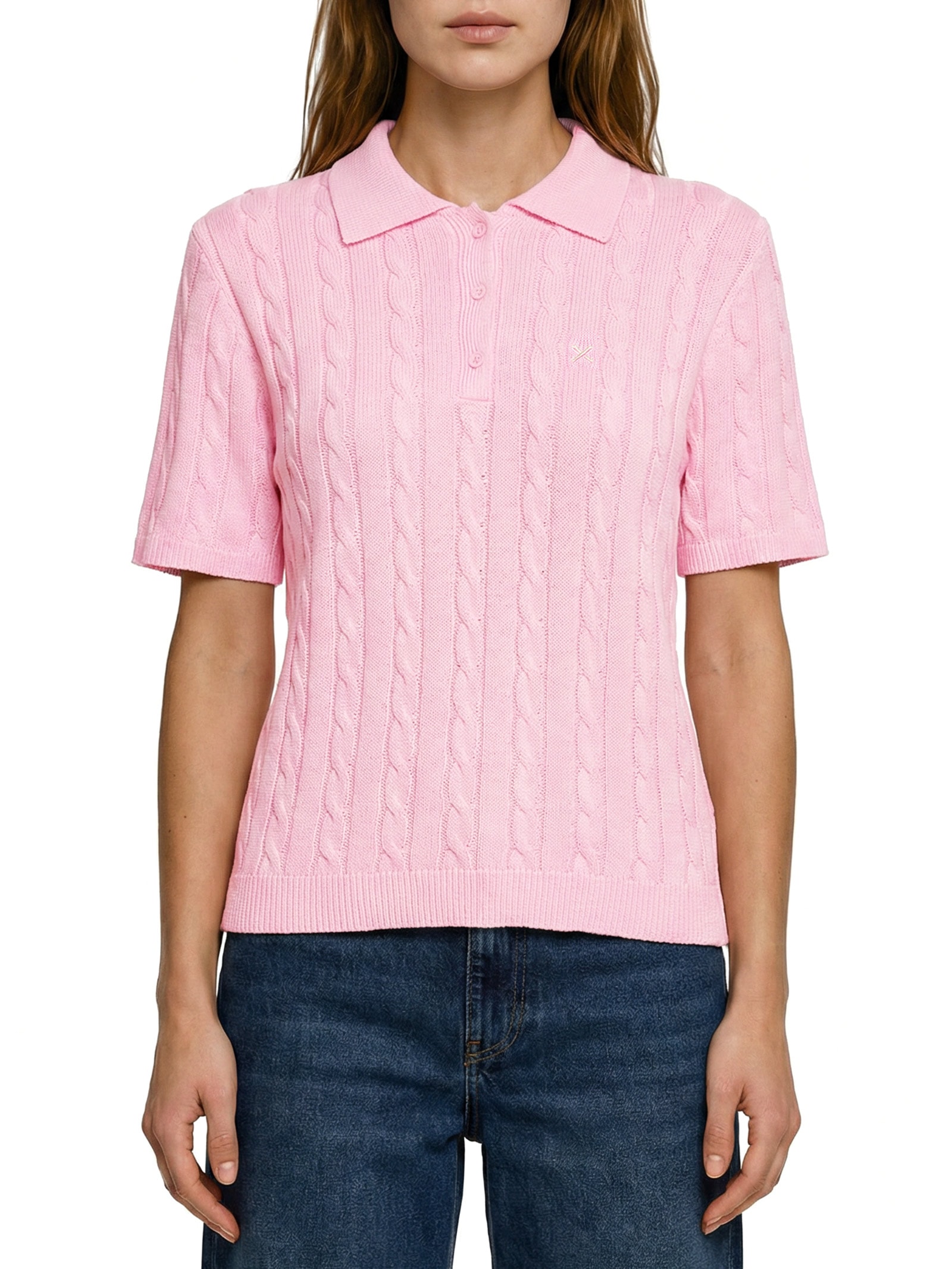 Camisa Polo Feminina – Rosa Hering