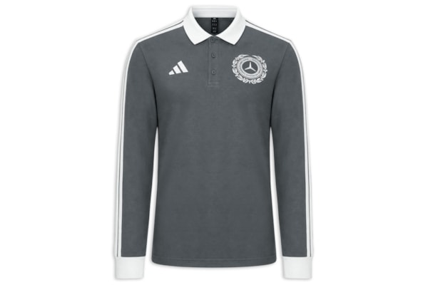 Camisa Polo Masculina Mercedes Amg Petronas - Cinza