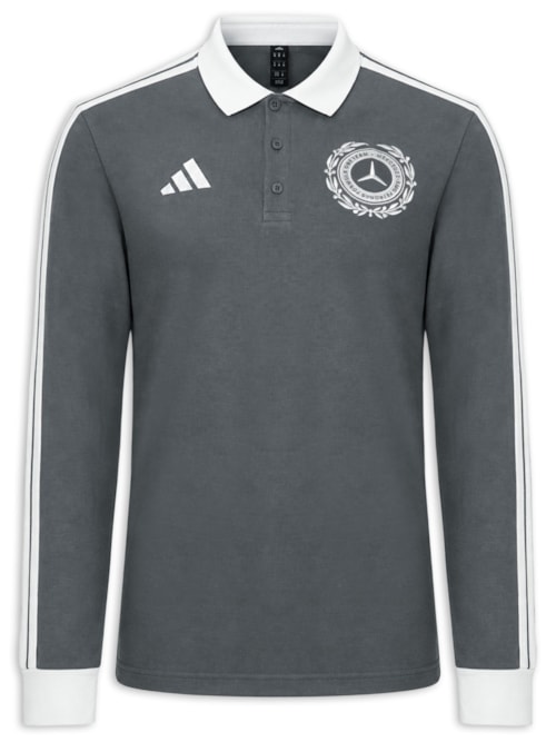 Camisa Polo Masculina Mercedes Amg Petronas – Cinza