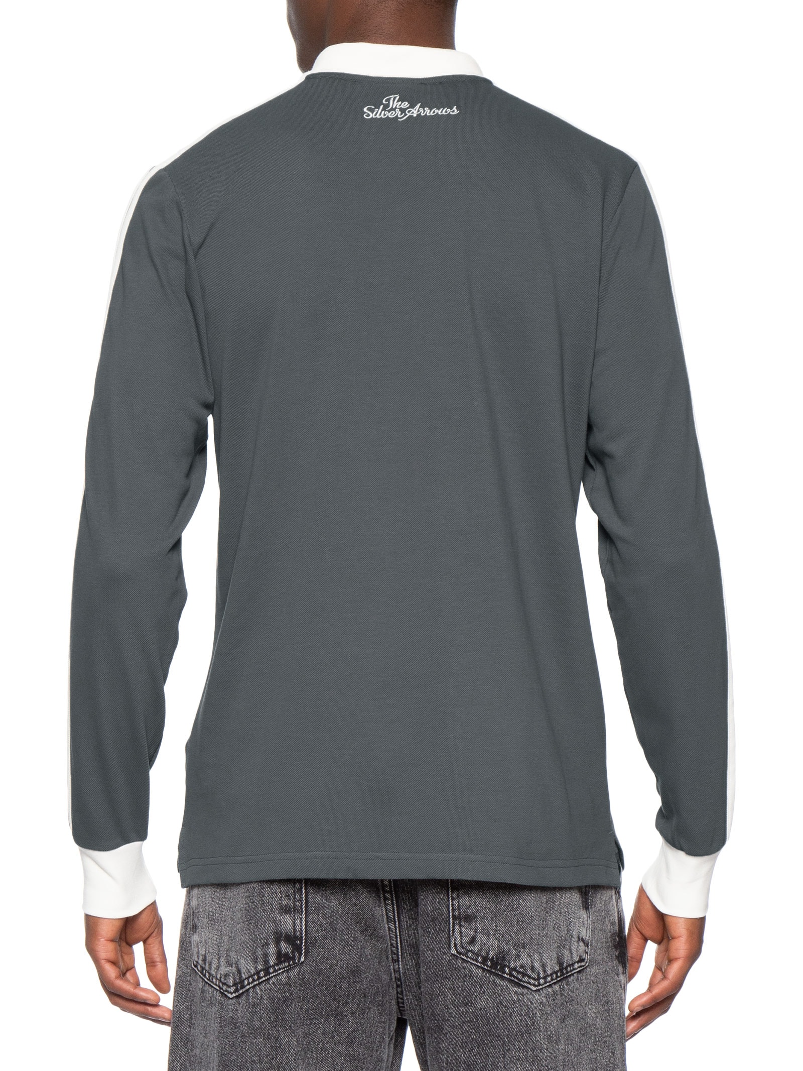 Camisa Polo Masculina Mercedes Amg Petronas Cinza Adidas + Mercedes
