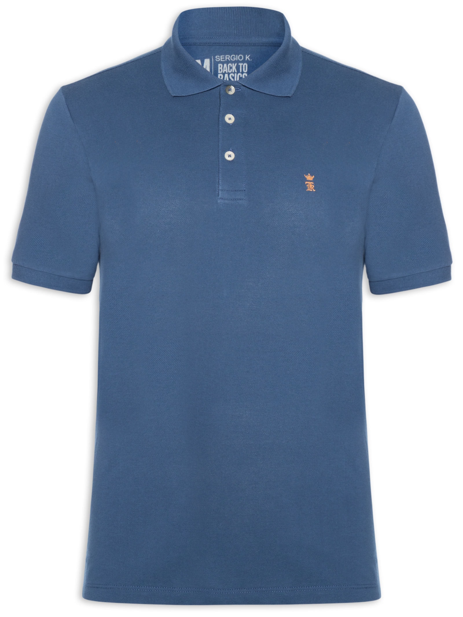 Camisa Polo Masculina Piquet – Azul Sergio K