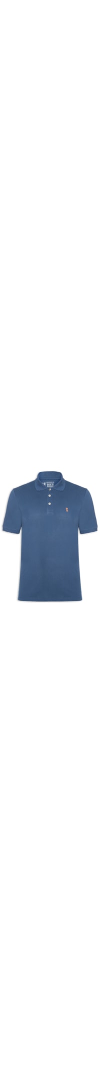 Camisa Polo Masculina Piquet – Azul