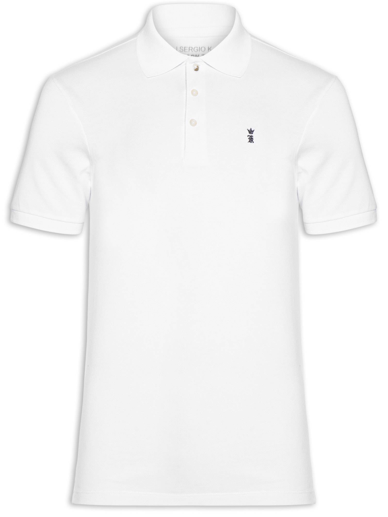 Camisa Polo Masculina Piquet – Branco Sergio K