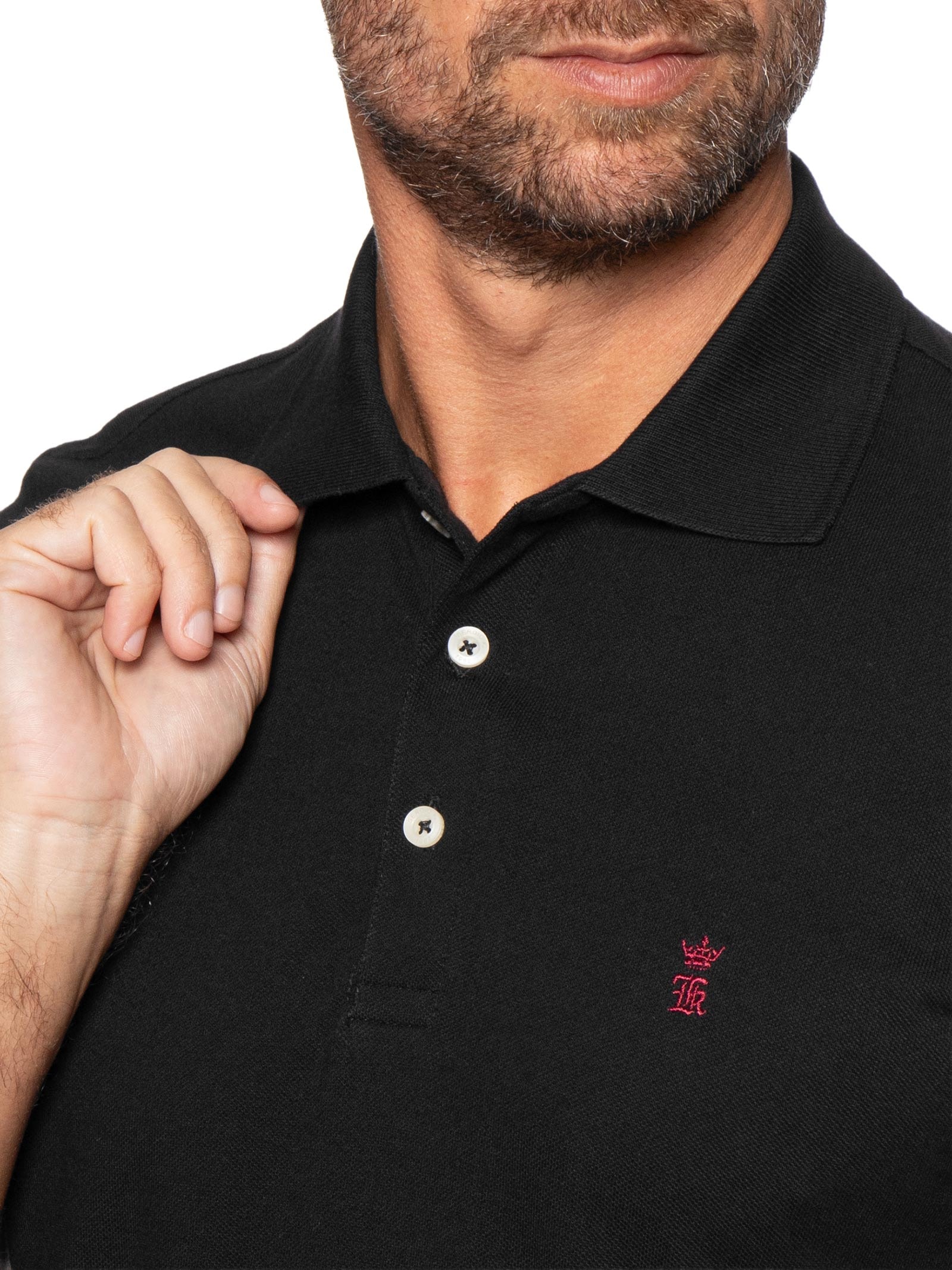 Camisa Polo Masculina Piquet – Preto Sergio K