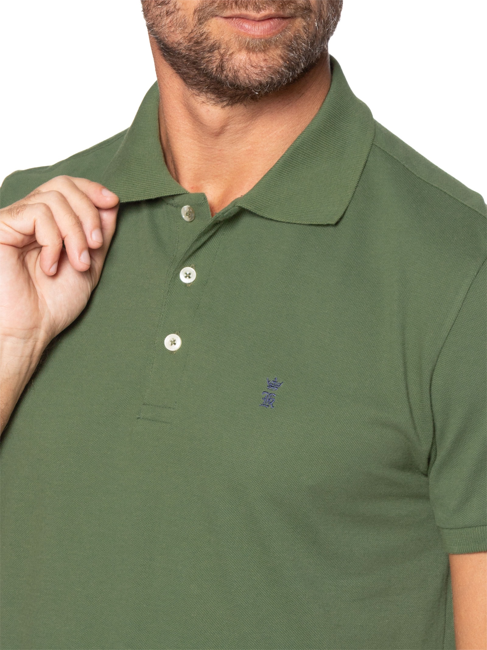 Camisa Polo Masculina Piquet – Verde Sergio K