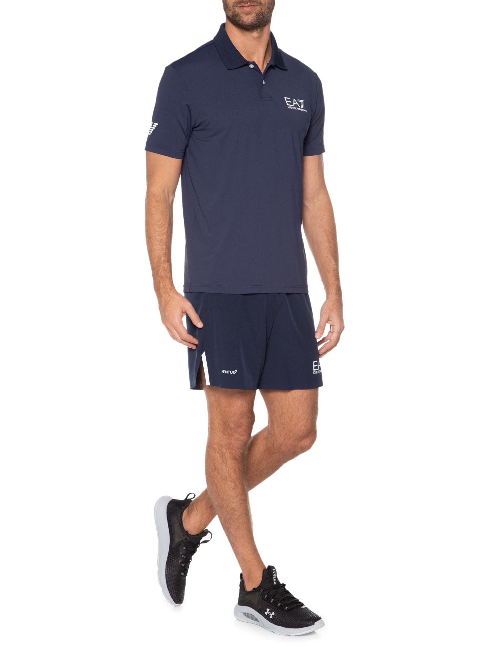 Camisa Polo Masculina – Azul Ea7 Emporio Armani