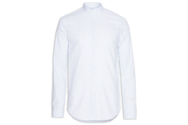 Camisa Rege Padre Flame Listrado (MO) - Branco