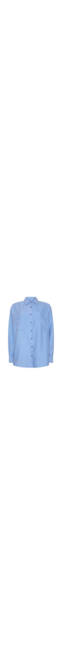 Camisa Risca De Giz - Azul