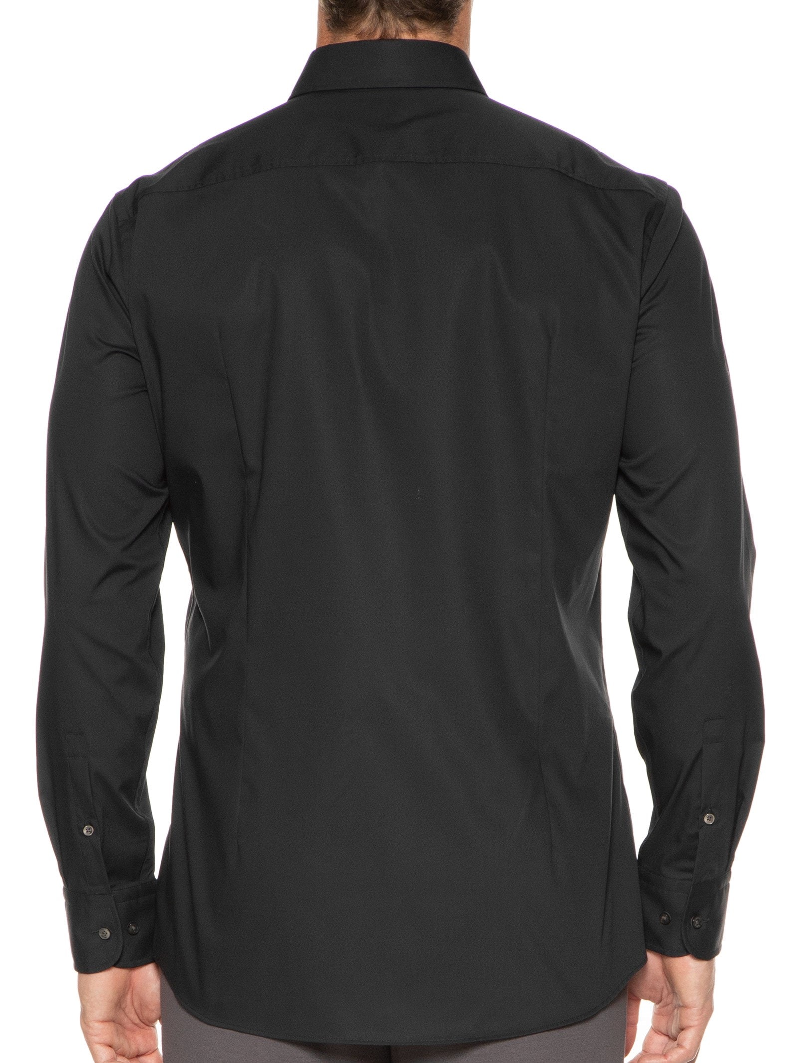 Camisa Social Masculina H-HANK-KENT-C1-214 Preto Boss