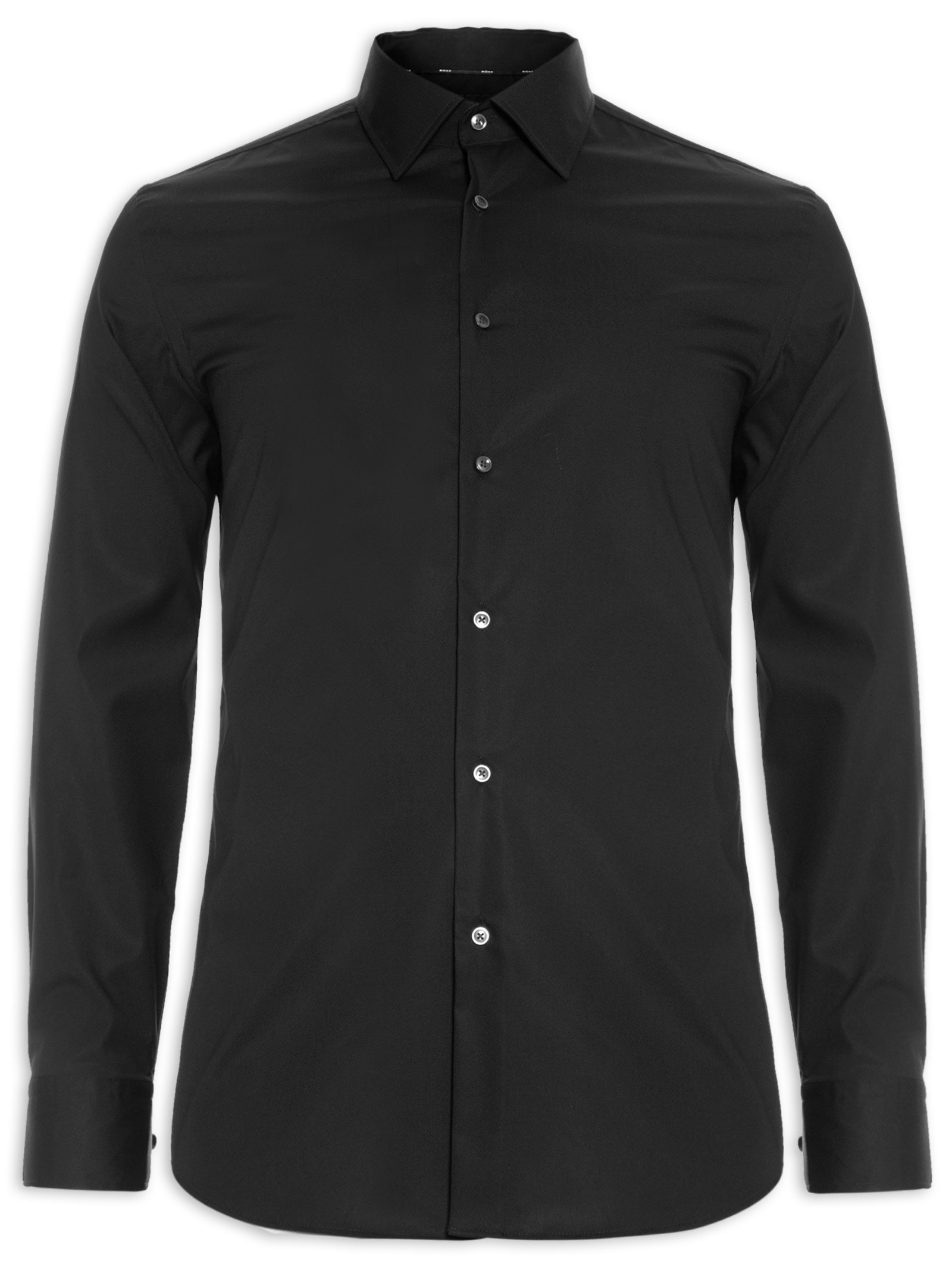 Camisa Social Masculina H-HANK-KENT-C1-214 Preto Boss