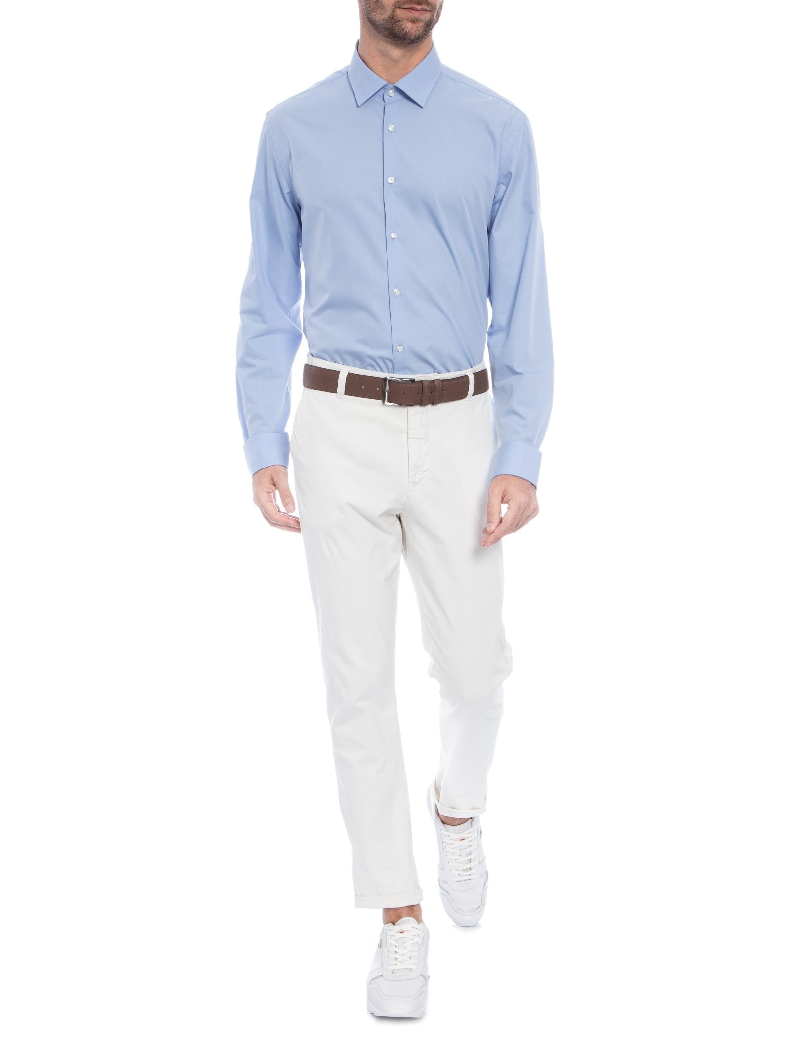 Camisa Social Masculina Kenno Azul Hugo