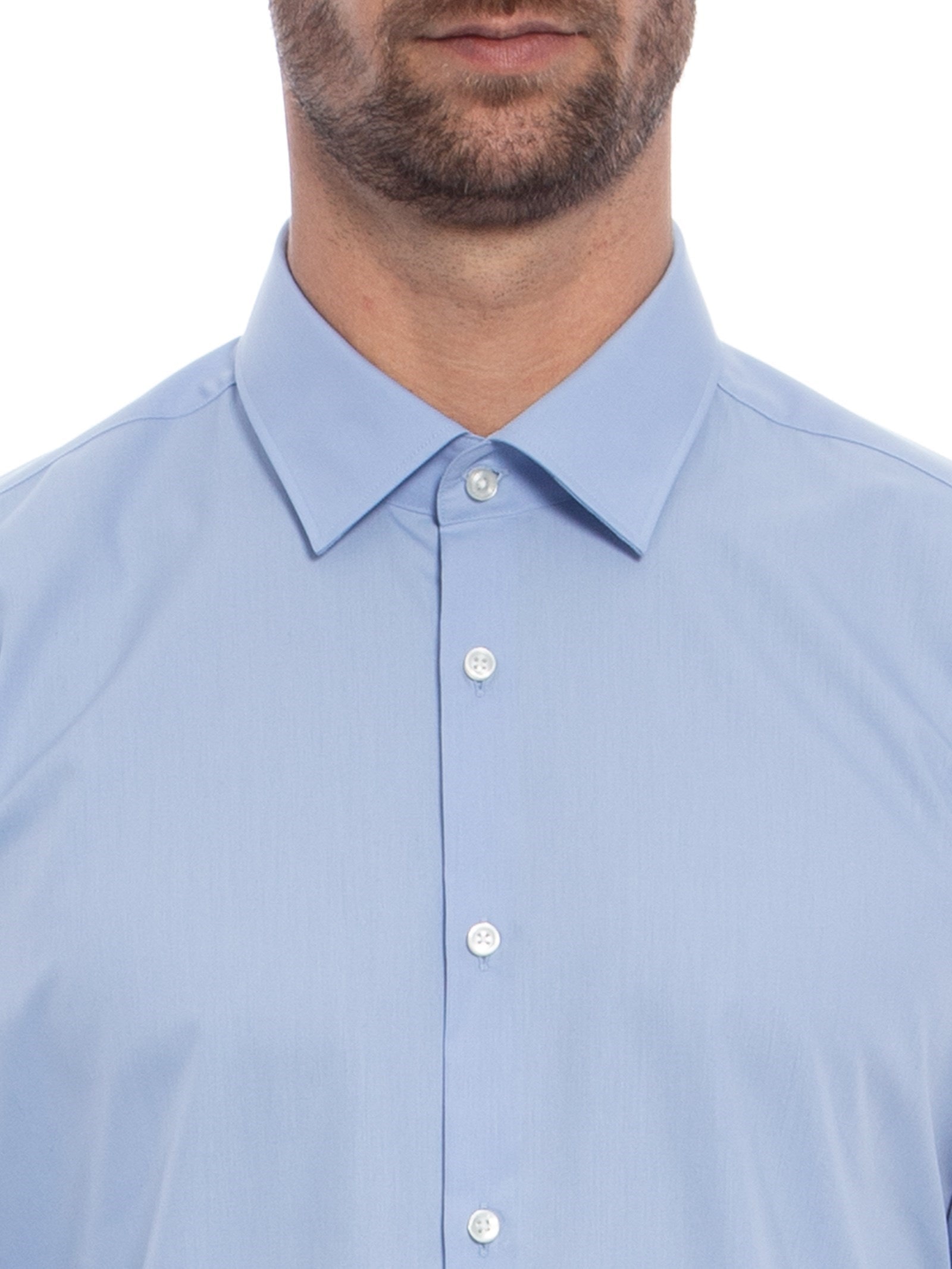 Camisa Social Masculina Kenno Azul Hugo