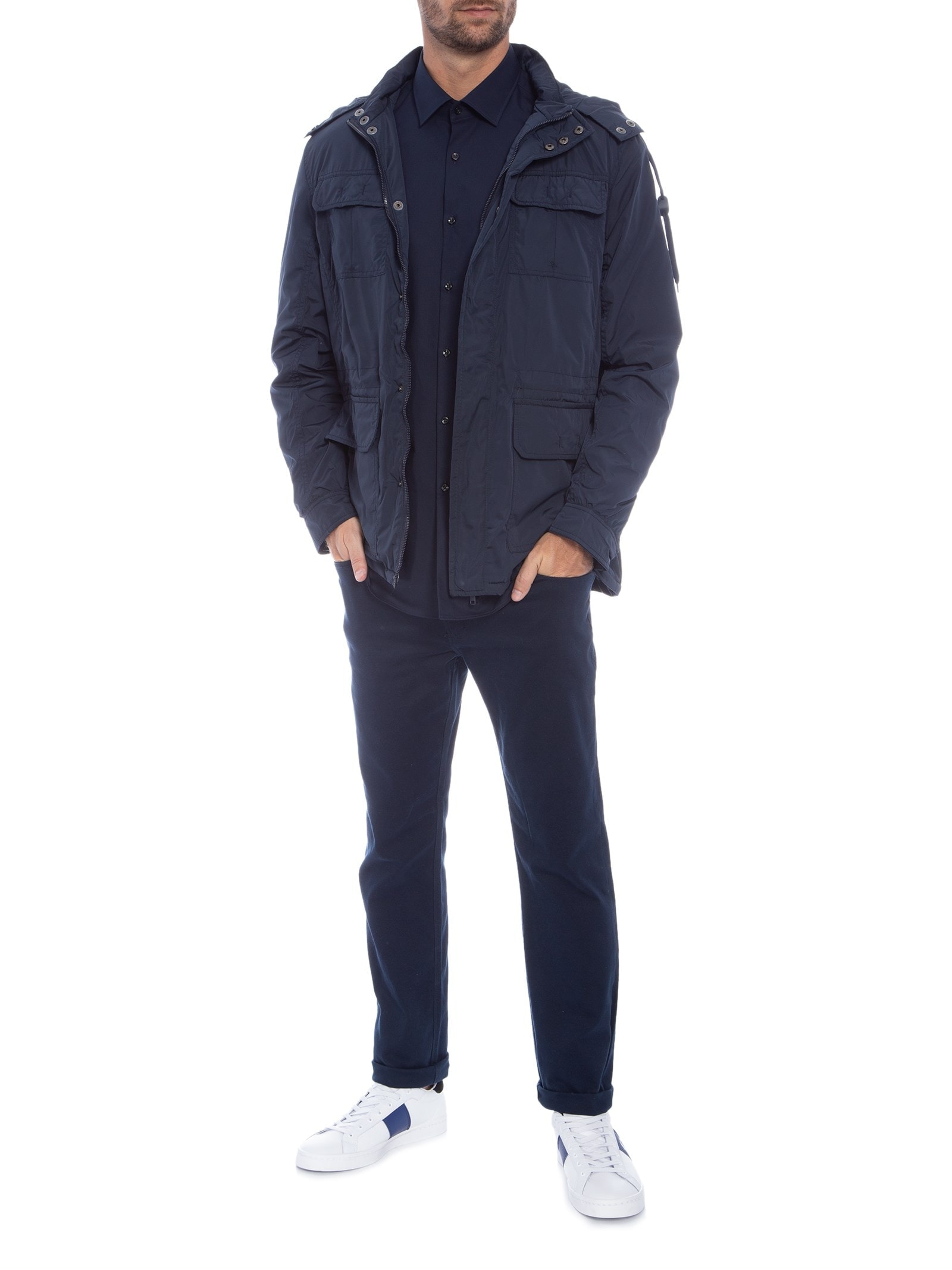 Camisa Social Masculina Kenno Azul Hugo