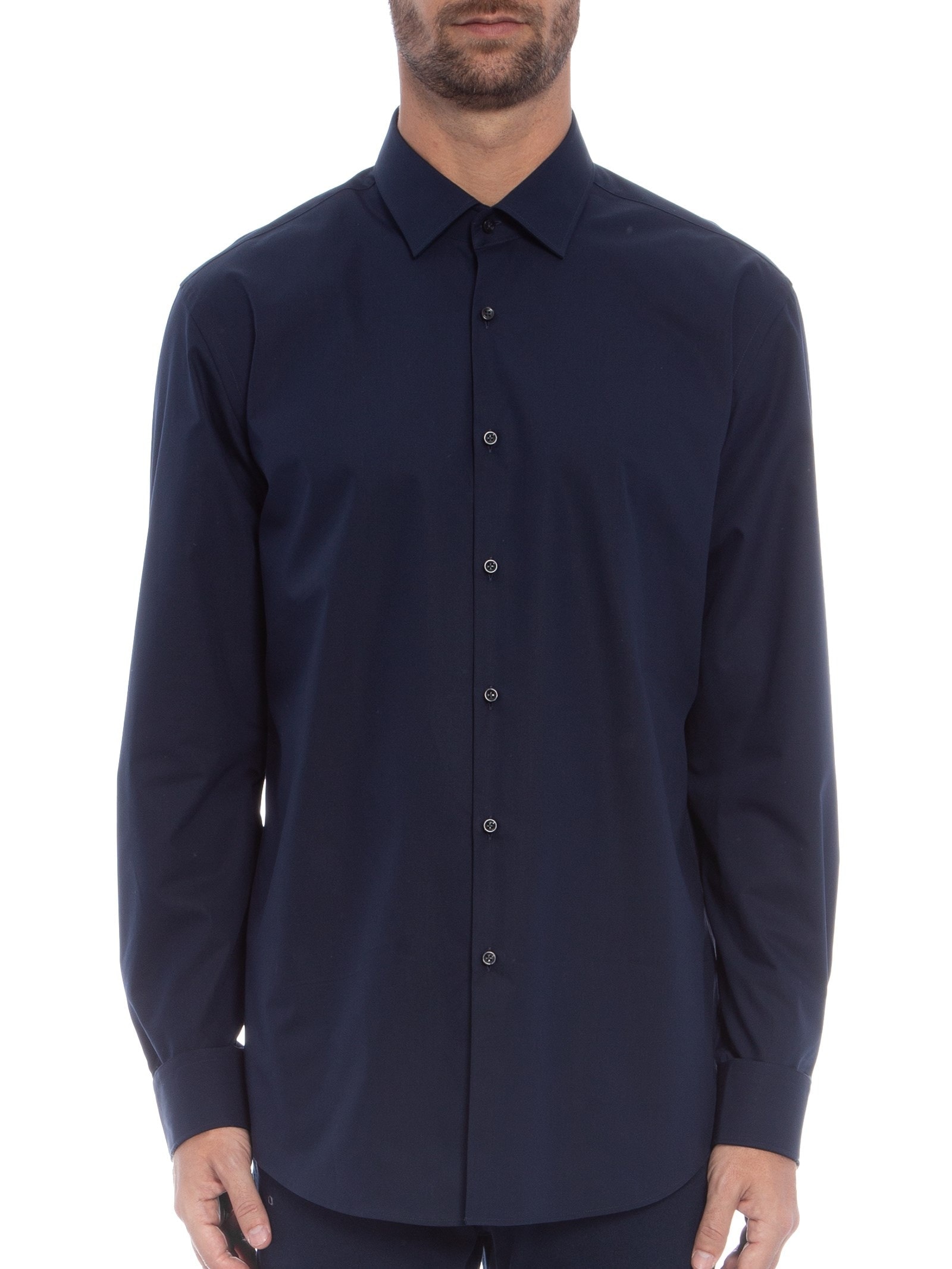 Camisa Social Masculina Kenno Azul Hugo