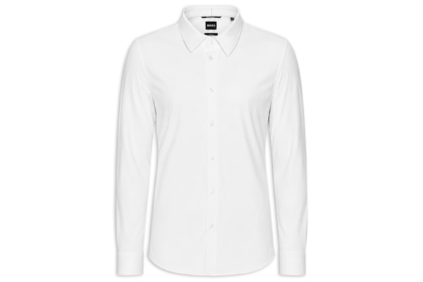 Camisa Social Masculina Manga Longa P-Hank-S-K - Branco