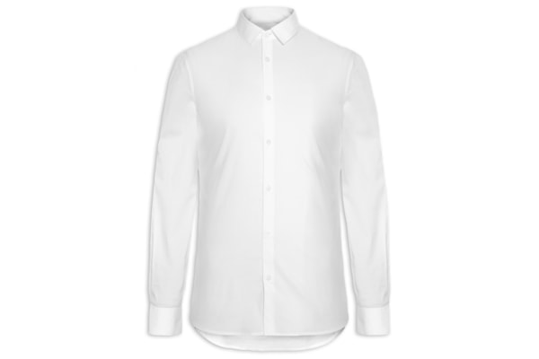 Camisa Social Masculina Slim Fit Em Algodão  - Branco